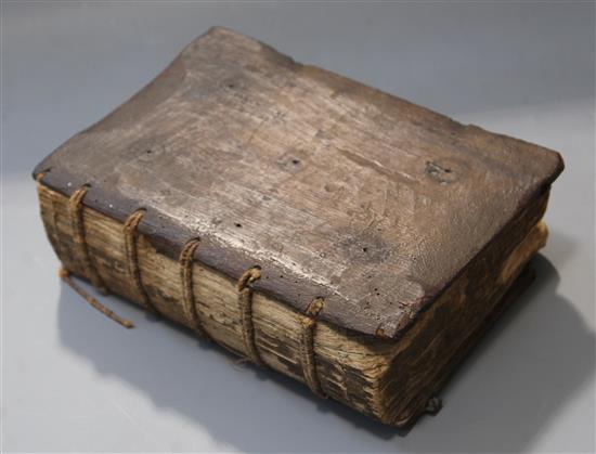 Bible in Latin - An Incunable Vulgate, with notes by Nicholas de Lyra including,